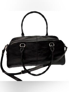 PATRICIA NASH BLACK POMESIA CROSSBODY-TOP HANDLES SATCHEL BAG RETAIL $249